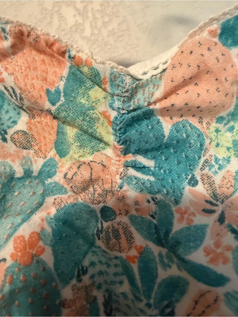 Piper & Posie Baby Girl Cactus Bubble One Piece Cotton 3-6 Months